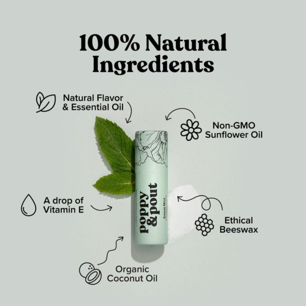 Poppy & Pout Sweet Mint Lip Balm - Picture 5 of 8